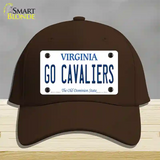 Go Cavaliers Novelty License Plate Hat Cotton / Dark Brown