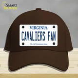 Cavaliers Fan Novelty License Plate Hat Cotton / Dark Brown