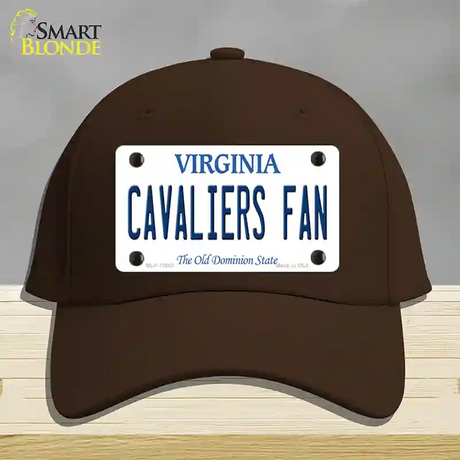 Cavaliers Fan Novelty License Plate Hat Cotton / Dark Brown