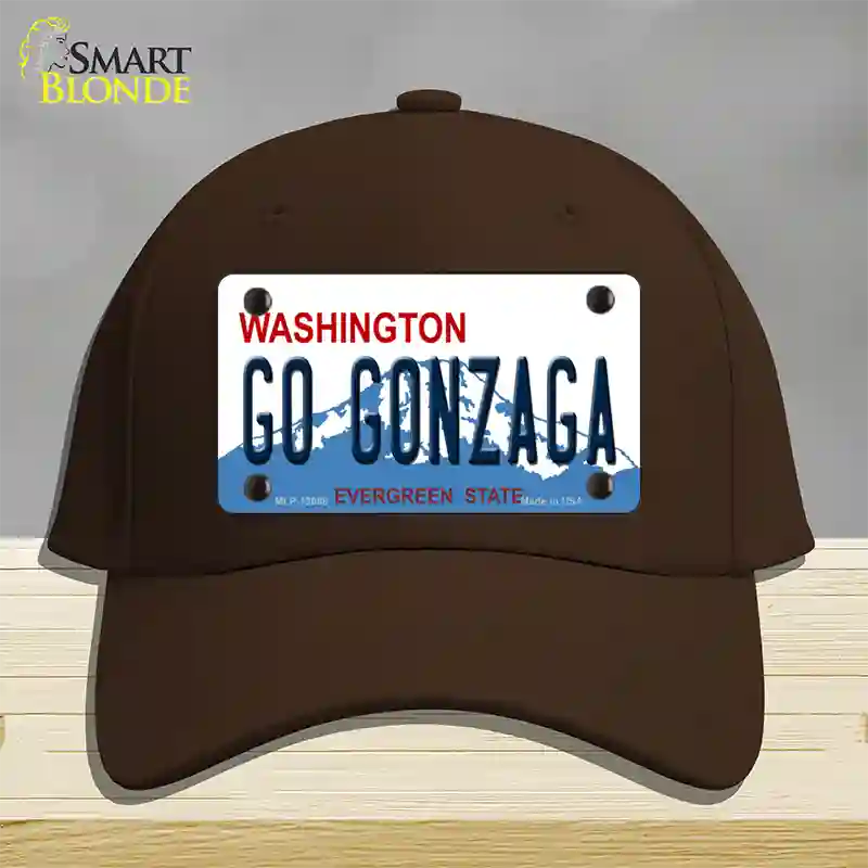 Go Gonzaga Novelty License Plate Hat Cotton / Dark Brown