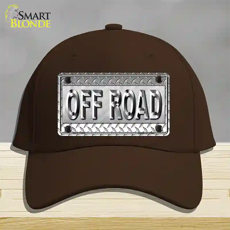 Off Road Novelty License Plate Hat Cotton / Dark Brown