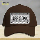 Off Road Novelty License Plate Hat Cotton / Dark Brown