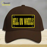 Hell On Wheels Novelty License Plate Hat Cotton / Dark Brown