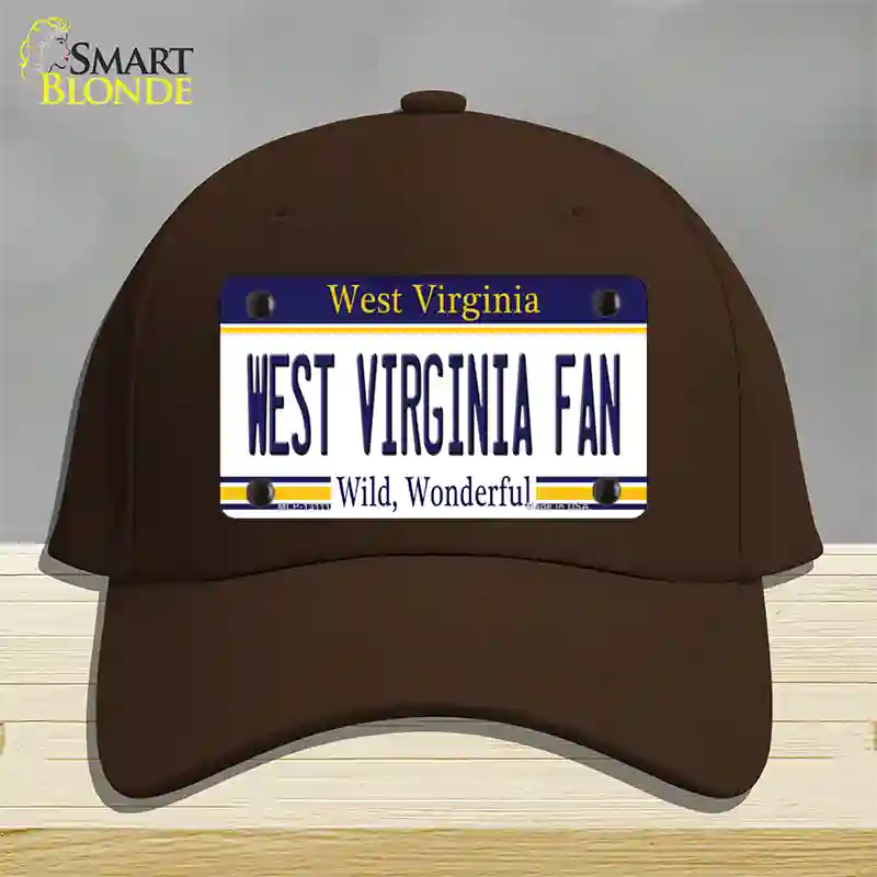 West Virginia Fan Novelty License Plate Hat Cotton / Dark Brown