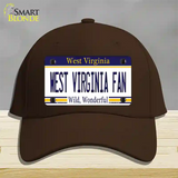 West Virginia Fan Novelty License Plate Hat Cotton / Dark Brown