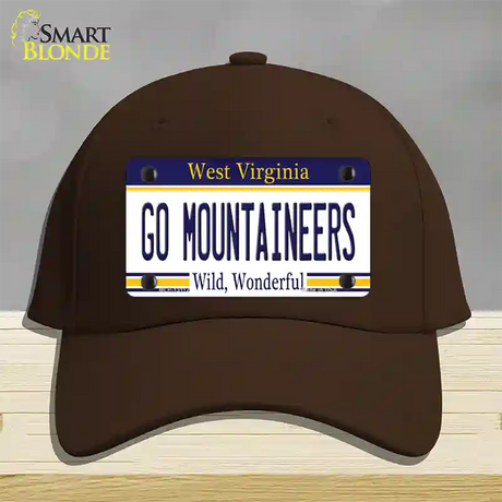 Go Mountaineers Novelty License Plate Hat Cotton / Dark Brown