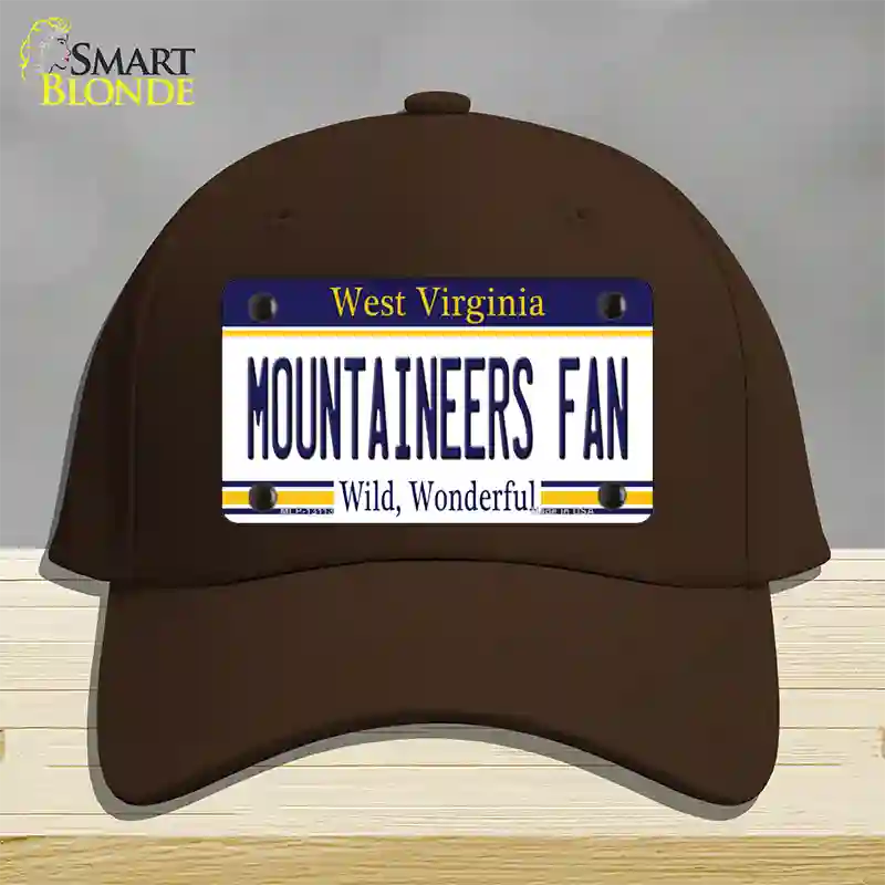 Mountaineers Fan Novelty License Plate Hat Cotton / Dark Brown