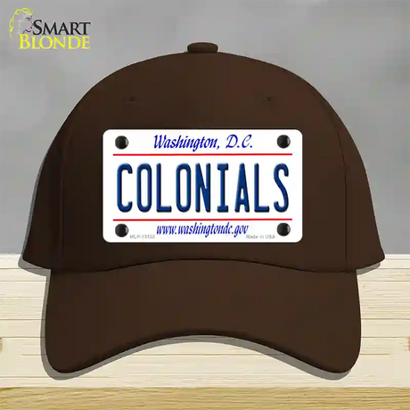 Colonials Novelty License Plate Hat Cotton / Dark Brown