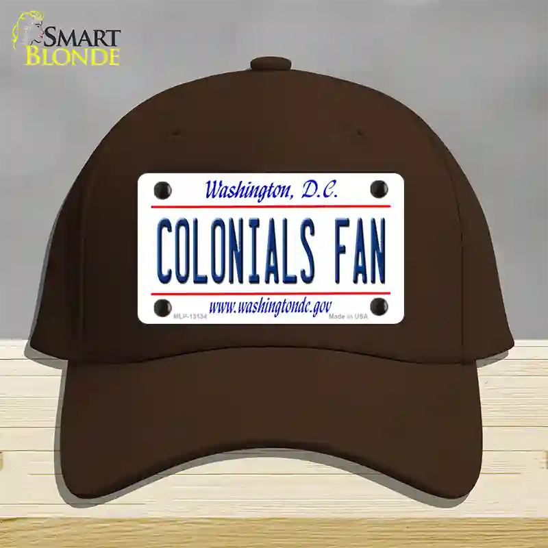 Colonials Fan Novelty License Plate Hat Cotton / Dark Brown