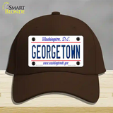 Georgetown Novelty License Plate Hat Cotton / Dark Brown