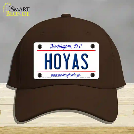 Hoyas Novelty License Plate Hat Cotton / Dark Brown