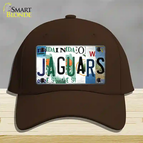 Jaguars Strip Art Novelty License Plate Hat Tag Cotton / Dark Brown