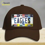 Eagles Strip Art Novelty License Plate Hat Tag Cotton / Dark Brown