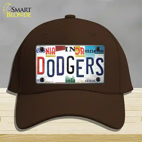 Dodgers Strip Art Novelty License Plate Hat Tag Cotton / Dark Brown