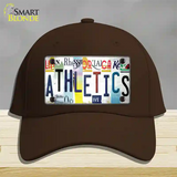 As Strip Art Novelty License Plate Hat Tag Cotton / Dark Brown