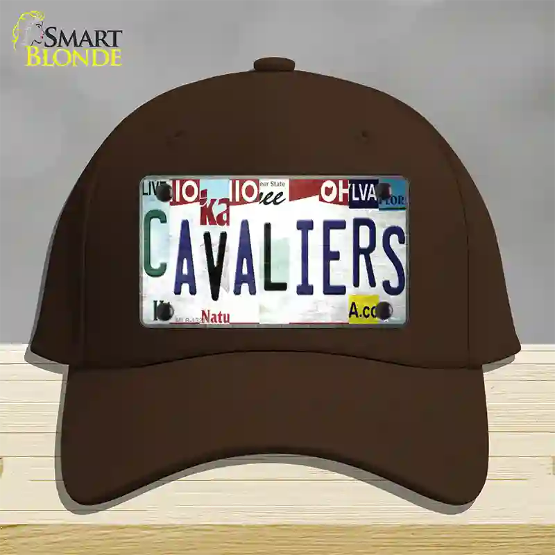 Cavaliers Strip Art Novelty License Plate Hat Tag Cotton / Dark Brown