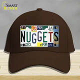 Nuggets Strip Art Novelty License Plate Hat Tag Cotton / Dark Brown