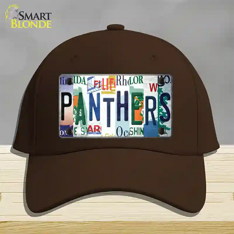 Panthers Hockey Strip Art Novelty License Plate Hat Tag Cotton / Dark Brown