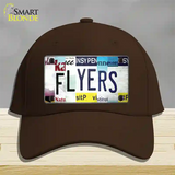 Flyers Strip Art Novelty License Plate Hat Tag Cotton / Dark Brown