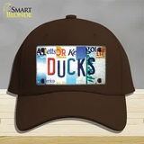 Ducks Strip Art Novelty License Plate Hat Tag Cotton / Dark Brown