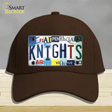 Golden Knights Strip Art Novelty License Plate Hat Tag Cotton / Dark Brown