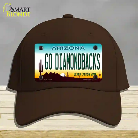 Go Diamondbacks Novelty License Plate Hat Tag Cotton / Dark Brown