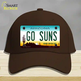 Go Suns Novelty License Plate Hat Tag Cotton / Dark Brown