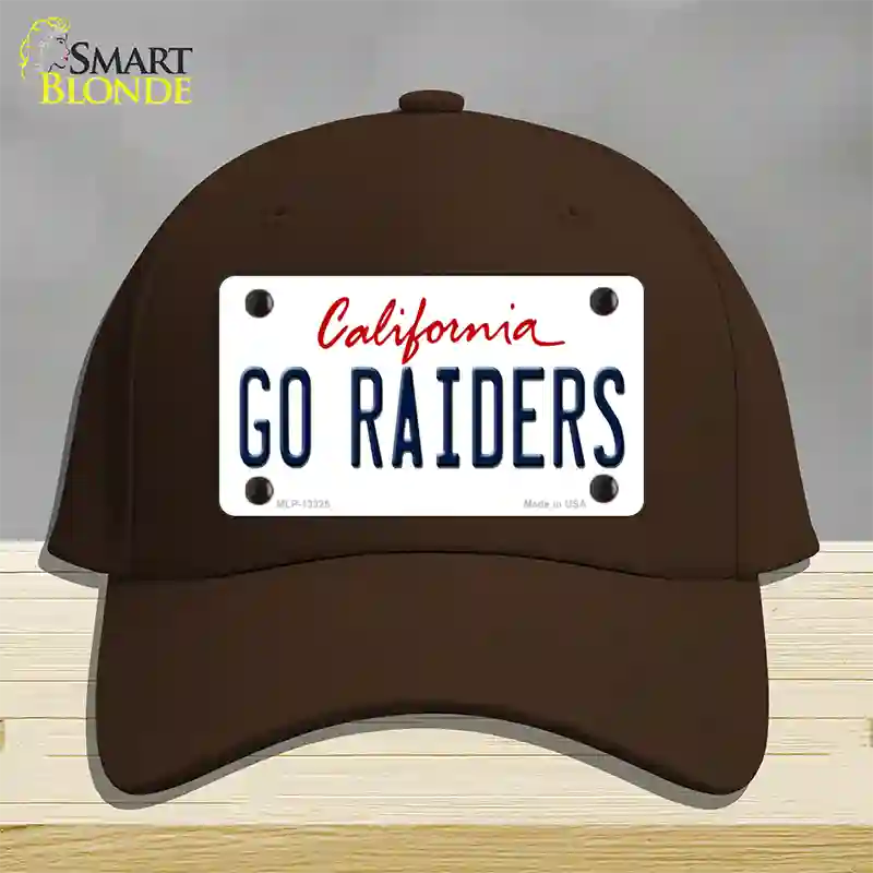 Go Raiders Novelty License Plate Hat Tag Cotton / Dark Brown