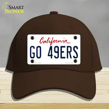 Go 49ers Novelty License Plate Hat Tag Cotton / Dark Brown