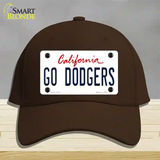 Go Dodgers Novelty License Plate Hat Tag Cotton / Dark Brown