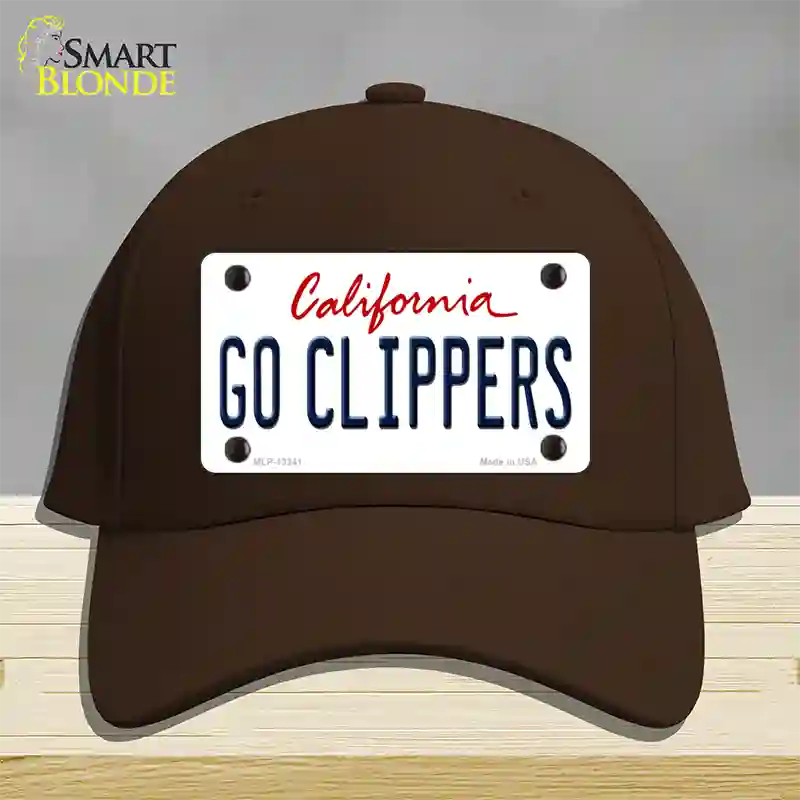 Go Clippers Novelty License Plate Hat Tag Cotton / Dark Brown