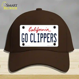 Go Clippers Novelty License Plate Hat Tag Cotton / Dark Brown