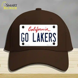 Go Lakers Novelty License Plate Hat Tag Cotton / Dark Brown