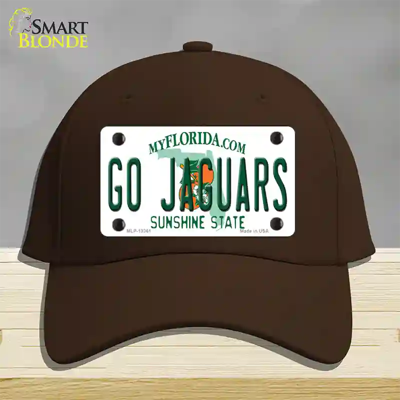 Go Jaguars Novelty License Plate Hat Tag Cotton / Dark Brown