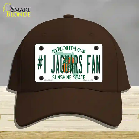 Number 1 Jaguars Fan Novelty License Plate Hat Tag Cotton / Dark Brown