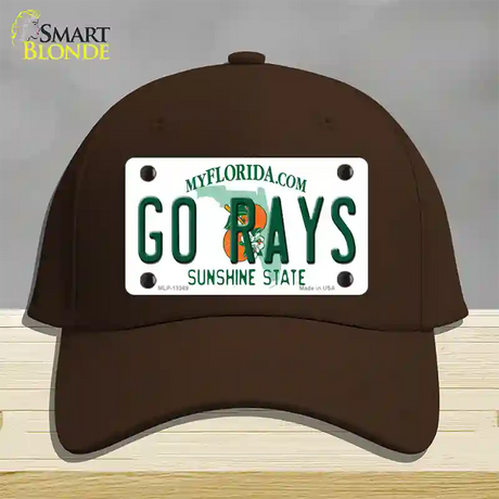 Go Rays Novelty License Plate Hat Tag Cotton / Dark Brown