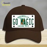 Go Magic Novelty License Plate Hat Tag Cotton / Dark Brown