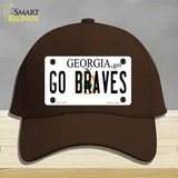 Go Braves Novelty License Plate Hat Tag Cotton / Dark Brown