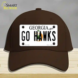 Go Hawks Novelty License Plate Hat Tag Cotton / Dark Brown