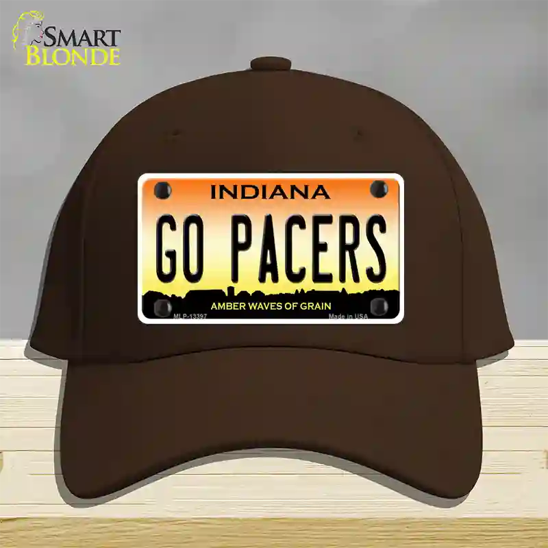 Go Pacers Novelty License Plate Hat Tag Cotton / Dark Brown