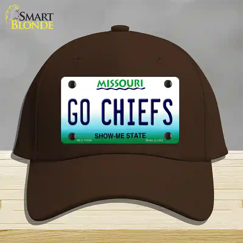 Go Chiefs Novelty License Plate Hat Tag Cotton / Dark Brown