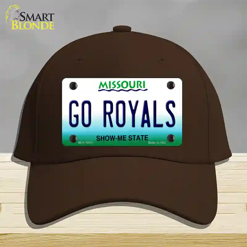 Go Royals Novelty License Plate Hat Tag Cotton / Dark Brown