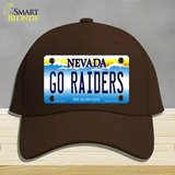 Go Raiders Nevada Novelty License Plate Hat Tag Cotton / Dark Brown