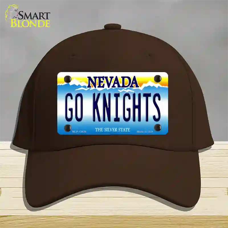 Go Golden Knights Novelty License Plate Hat Tag Cotton / Dark Brown