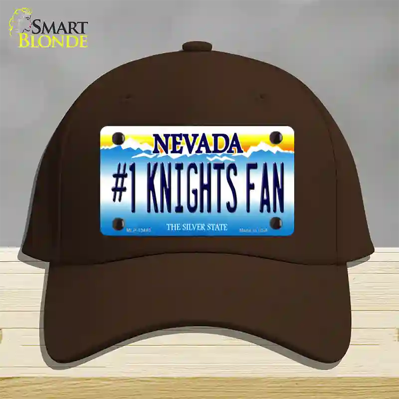 Number 1 Golden Knights Fan Novelty License Plate Hat Tag Cotton / Dark Brown