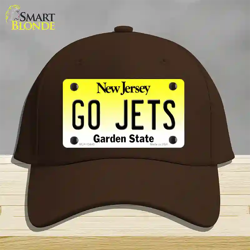 Go Jets Novelty License Plate Hat Tag Cotton / Dark Brown