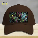 Paint Splashes Novelty License Plate Hat Cotton / Dark Brown