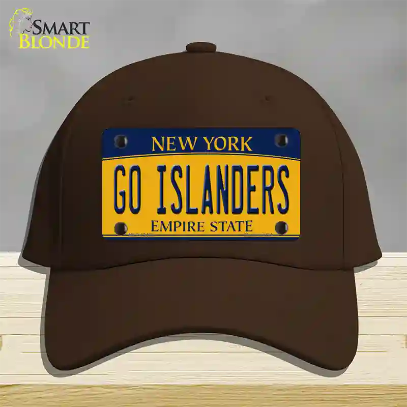 Go Islanders Novelty License Plate Hat Tag Cotton / Dark Brown