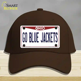 Go Blue Jackets Novelty License Plate Hat Tag Cotton / Dark Brown