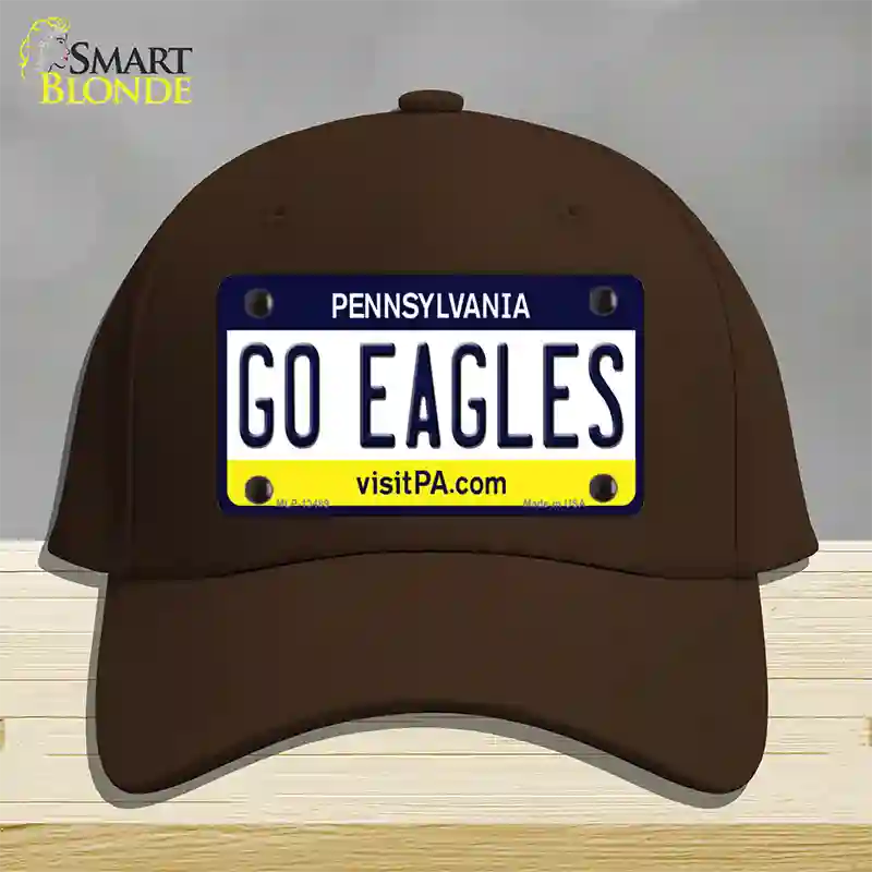 Go Eagles Novelty License Plate Hat Tag Cotton / Dark Brown